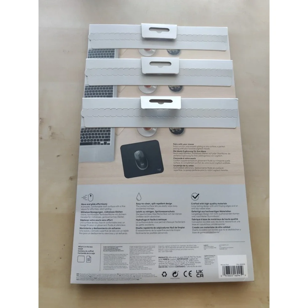 Logitech Studio Series Non-Skid Mouse Pad Graphite (956-000035)‎ 3-pack